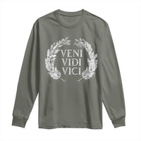 Julius Caesar Veni Vidi Vici Long Sleeve Shirt Latin Roman History