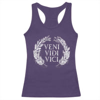Julius Caesar Veni Vidi Vici Racerback Tank Top Latin Roman History