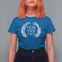Julius Caesar Veni Vidi Vici T Shirt For Women Latin Roman History