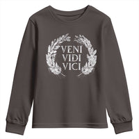 Julius Caesar Veni Vidi Vici Youth Sweatshirt Latin Roman History