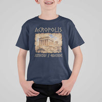Acropolis Athens Greece Souvenir Greek Parthenon T Shirt For Kid