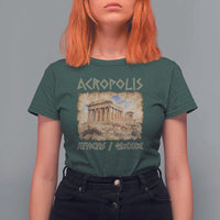 Acropolis Athens Greece Souvenir Greek Parthenon T Shirt For Women
