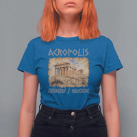 Acropolis Athens Greece Souvenir Greek Parthenon T Shirt For Women