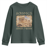 Acropolis Athens Greece Souvenir Greek Parthenon Youth Sweatshirt