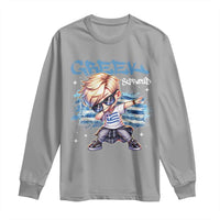 Funny Greek Boy Long Sleeve Shirt Greek And Proud Dabbing