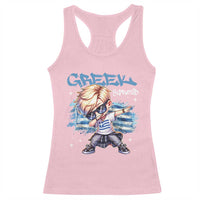 Funny Greek Boy Racerback Tank Top Greek And Proud Dabbing