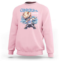 Funny Greek Boy Sweatshirt Greek And Proud Dabbing