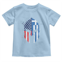 Greek American Pride Toddler T Shirt Greece Spartan Helmet