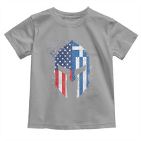 Greek American Pride Toddler T Shirt Greece Spartan Helmet