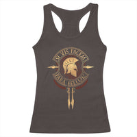 Sparta Greek Racerback Tank Top Si Vis Pacem Para Bellum