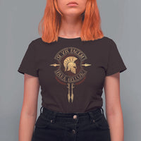 Sparta Greek T Shirt For Women Si Vis Pacem Para Bellum