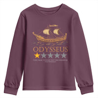 Funny Odysseus Youth Sweatshirt Very Bad Not Recommend Ancient Greek Mythology Meme
