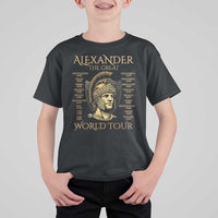 Funny Alexander The Great World Tour T Shirt For Kid Ancient Greek History