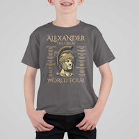 Funny Alexander The Great World Tour T Shirt For Kid Ancient Greek History