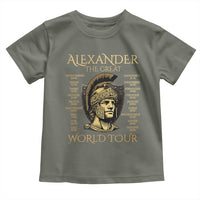 Funny Alexander The Great World Tour Toddler T Shirt Ancient Greek History