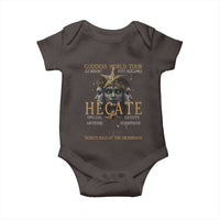 Greek Mythology Hecate Triple Goddess Baby Onesie Goddess World Tour Persephone Artemis