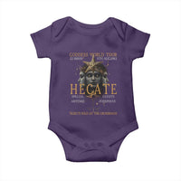 Greek Mythology Hecate Triple Goddess Baby Onesie Goddess World Tour Persephone Artemis