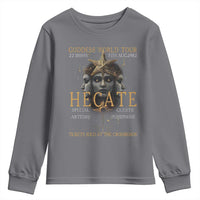 Greek Mythology Hecate Triple Goddess Youth Sweatshirt Goddess World Tour Persephone Artemis