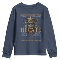 Greek Mythology Hecate Triple Goddess Youth Sweatshirt Goddess World Tour Persephone Artemis