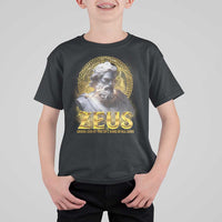 Greek Mythology Zeus T Shirt For Kid God Of The Sky King Of All Gods