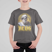 Greek Mythology Zeus T Shirt For Kid God Of The Sky King Of All Gods