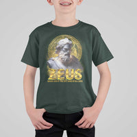 Greek Mythology Zeus T Shirt For Kid God Of The Sky King Of All Gods