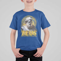 Greek Mythology Zeus T Shirt For Kid God Of The Sky King Of All Gods