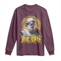 Greek Mythology Zeus Long Sleeve Shirt God Of The Sky King Of All Gods