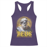 Greek Mythology Zeus Racerback Tank Top God Of The Sky King Of All Gods