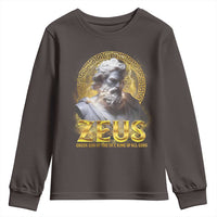 Greek Mythology Zeus Youth Sweatshirt God Of The Sky King Of All Gods