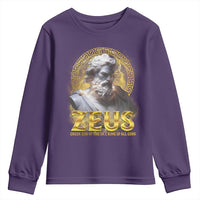 Greek Mythology Zeus Youth Sweatshirt God Of The Sky King Of All Gods