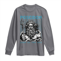 Greek Mythology Poseidon Long Sleeve Shirt Lord Of The Sea Trident