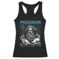 Greek Mythology Poseidon Racerback Tank Top Lord Of The Sea Trident