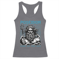 Greek Mythology Poseidon Racerback Tank Top Lord Of The Sea Trident