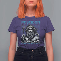 Greek Mythology Poseidon T Shirt For Women Lord Of The Sea Trident