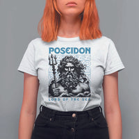 Greek Mythology Poseidon T Shirt For Women Lord Of The Sea Trident