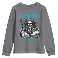 Greek Mythology Poseidon Youth Sweatshirt Lord Of The Sea Trident