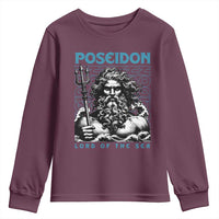 Greek Mythology Poseidon Youth Sweatshirt Lord Of The Sea Trident