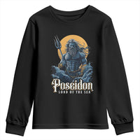 Ancient Greek Mythology Poseidon Youth Sweatshirt Lord Of The Sea Trident
