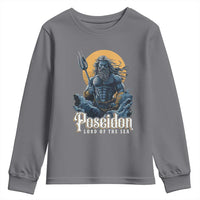 Ancient Greek Mythology Poseidon Youth Sweatshirt Lord Of The Sea Trident