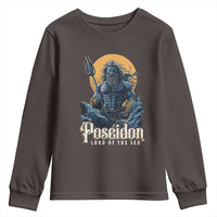 Ancient Greek Mythology Poseidon Youth Sweatshirt Lord Of The Sea Trident
