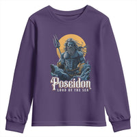 Ancient Greek Mythology Poseidon Youth Sweatshirt Lord Of The Sea Trident