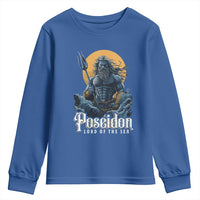 Ancient Greek Mythology Poseidon Youth Sweatshirt Lord Of The Sea Trident
