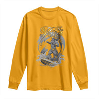 Greek Mythology Poseidon Long Sleeve Shirt The King Triton Mermaid Dad