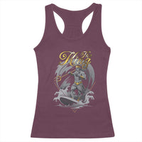 Greek Mythology Poseidon Racerback Tank Top The King Triton Mermaid Dad