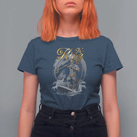 Greek Mythology Poseidon T Shirt For Women The King Triton Mermaid Dad