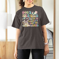 Scuba VBS 2024 T Shirt For Women God's Rock Solid Vacation Bible School Christian - Wonder Print Shop