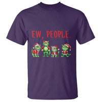 Funny Christmas Cat T Shirt Ew People Green Cat Santa - Wonder Print Shop