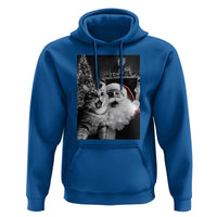 Funny Christmas Cat Selfie With Santa Hoodie