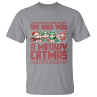 Christmas Cat T Shirt We Hiss You A Meowy Catmas - Wonder Print Shop